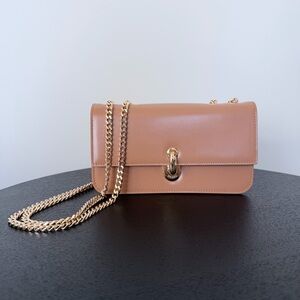 Pedro Women’s Beige Gold Chain Crossbody Bag Purse Handbag